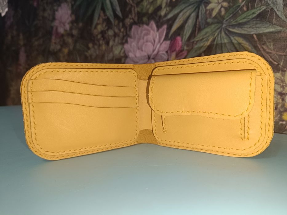 Гаманець ручної роботи з натуральної італійської шкіри