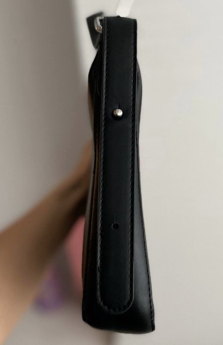 Сумка багет шкіряна