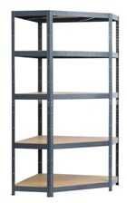 Regał warsztatowy magazynowy garażowy narożny czarny metal Nowy 180x90