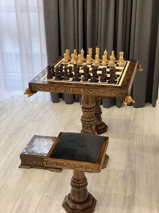 Шахи та нарди від виробника із натурального дерева на подарунок