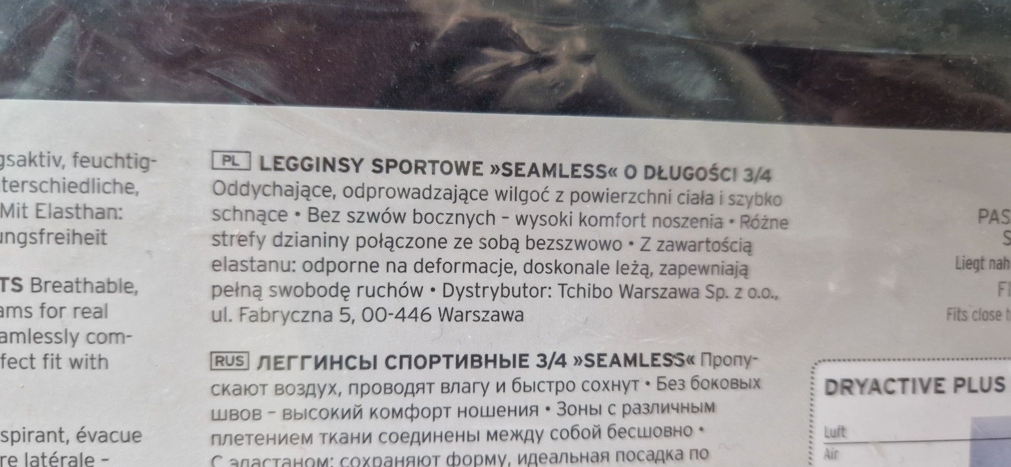 Leginsy sportowe 3/4