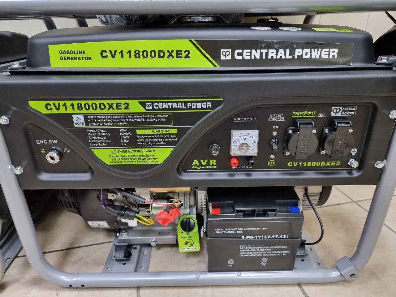 Генератор Central Power 3 кВт и 5 кВт со стартером 100 % медь AVR защ