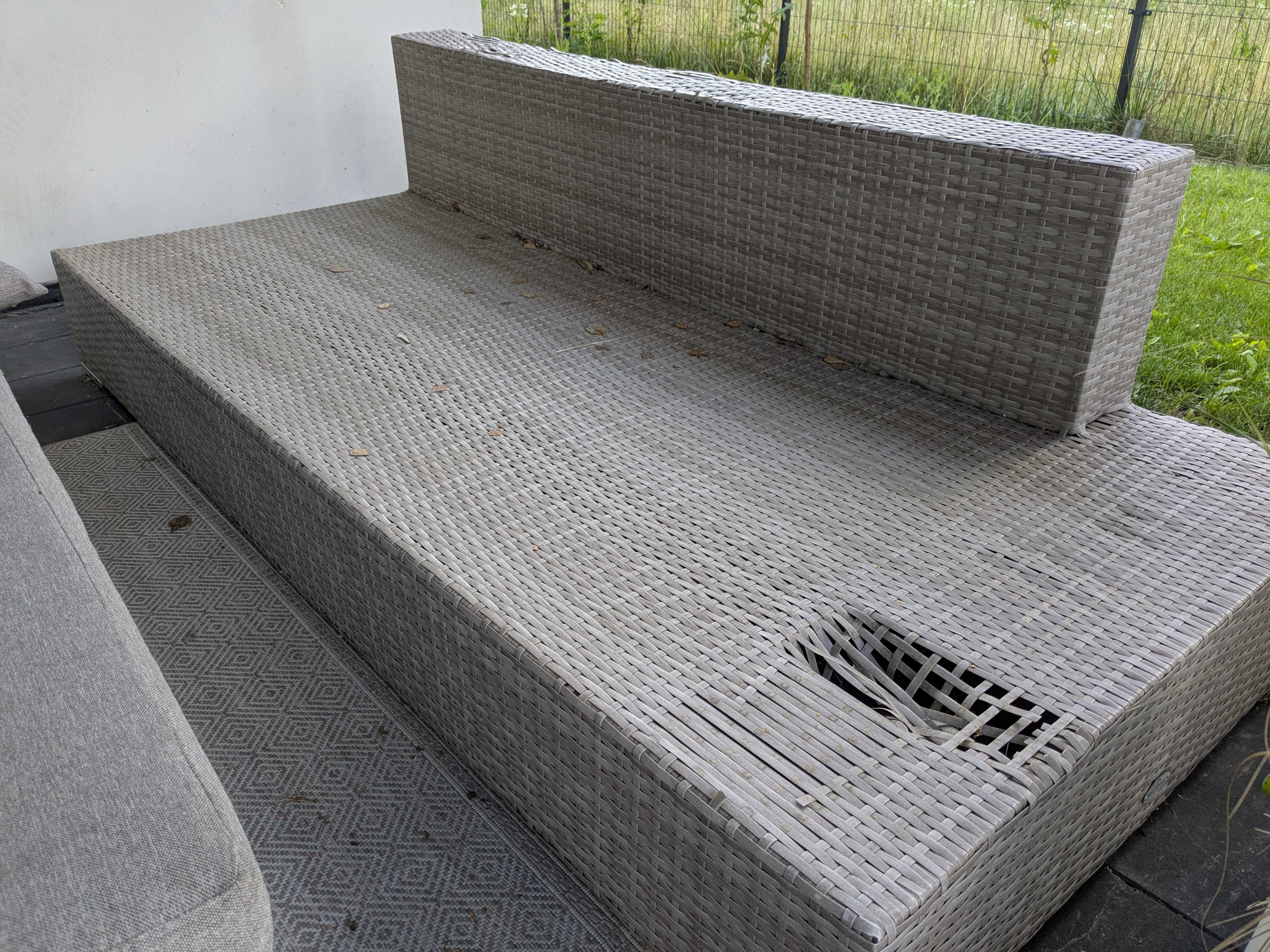 Sofa ogrodowa (2 sztuki ) ratanowe