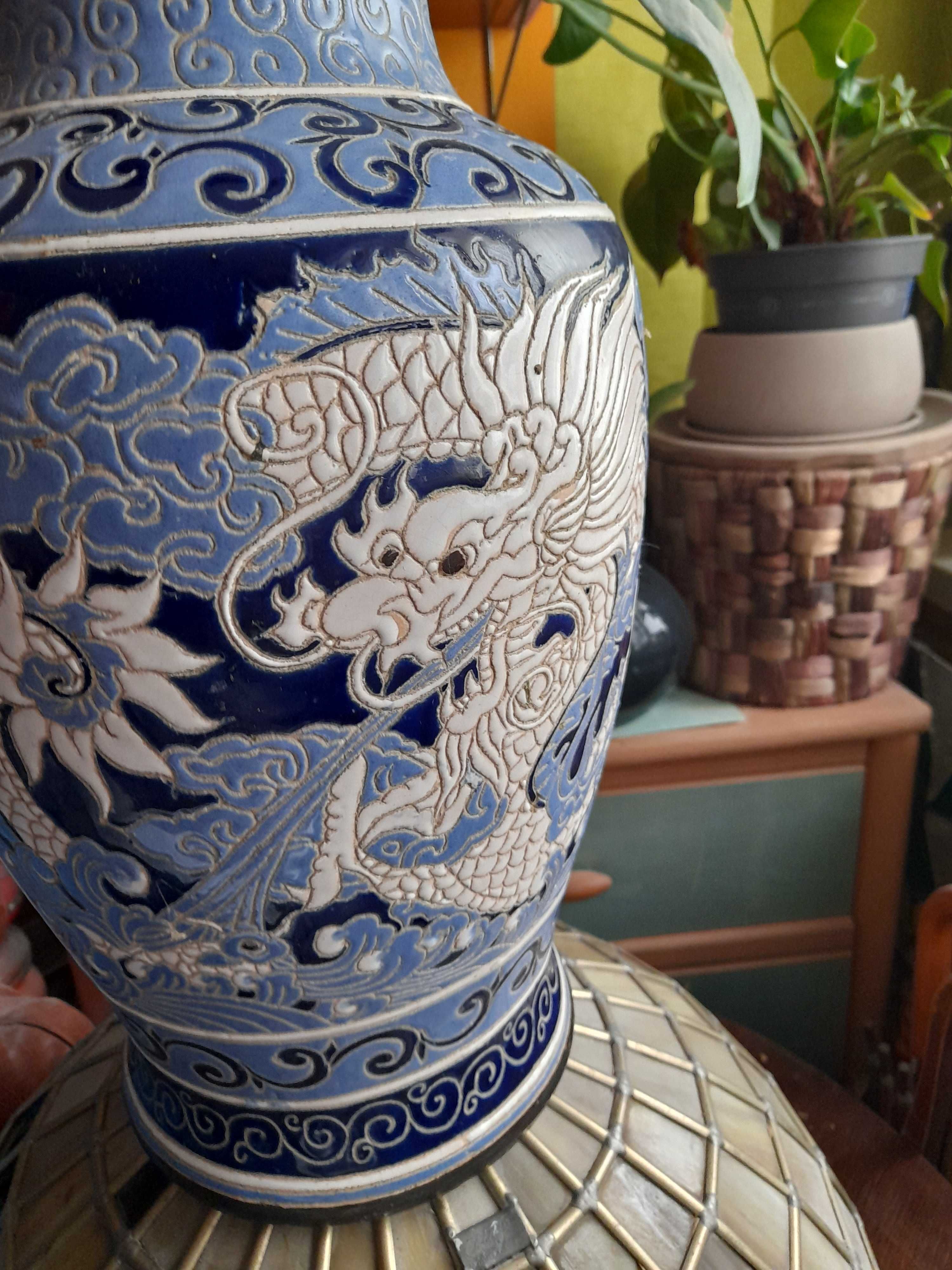 Wazon 53 cm duży XXL orient Chiny Japonia smok