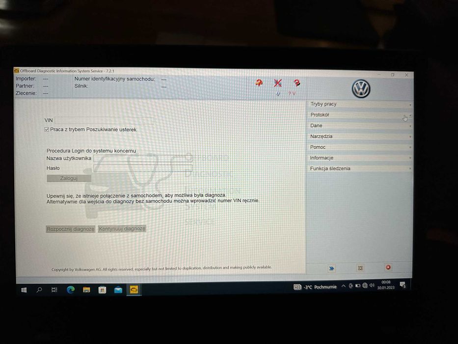 ODIS 7.2 Polska Wersja PEŁNA Grupa VAG VAS 5054A 6154A