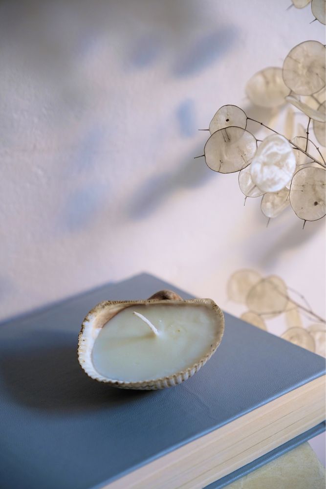 Świeca sojowa w muszli naturalna sojowa zapachowa handmade