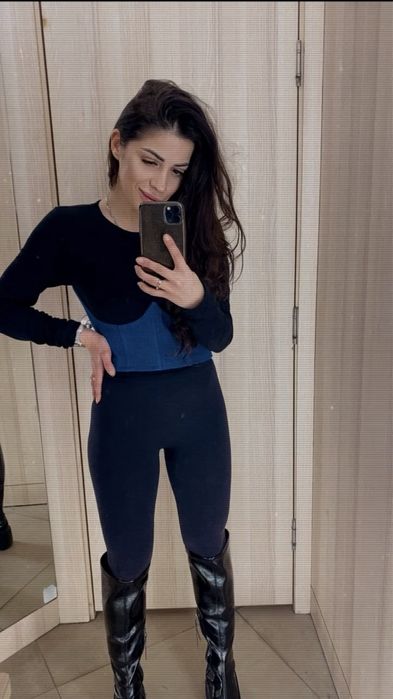 Джинсовий корсет