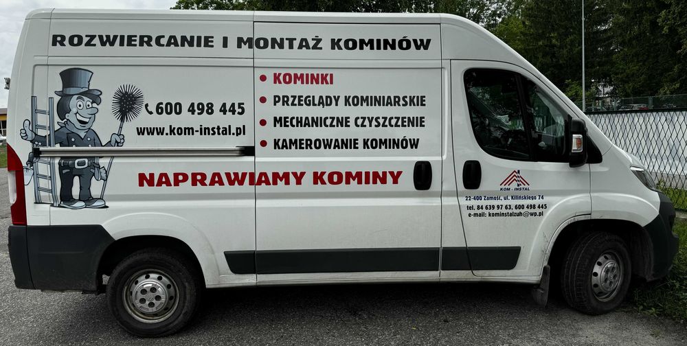 Kominiarz przeglądy opinie czyszczenie komina ROZWIERCANIE KOMINÓW