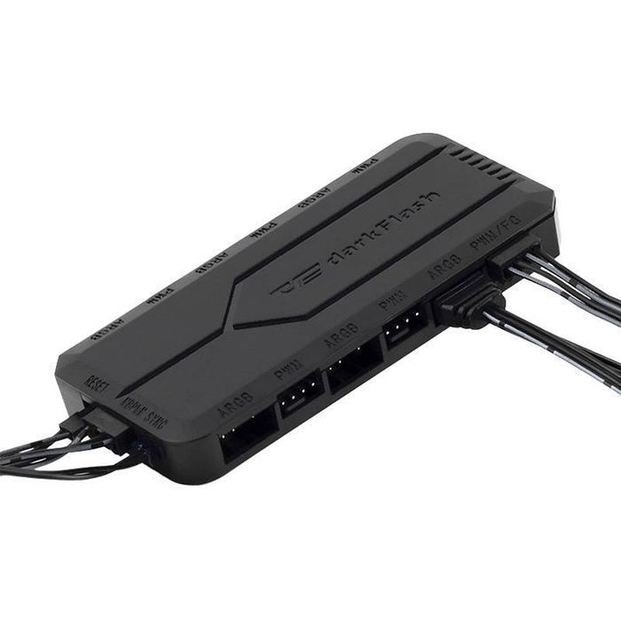 Moduł Rgb Pwm Rc2 (Czarny) Sterownik Komputera Darkflash Wentylatorów