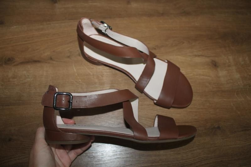 Шкіряні босоніжки Ecco Flat II sandal