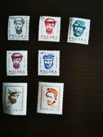 Znaczki pocztowe głowy wawelskie 1982r.