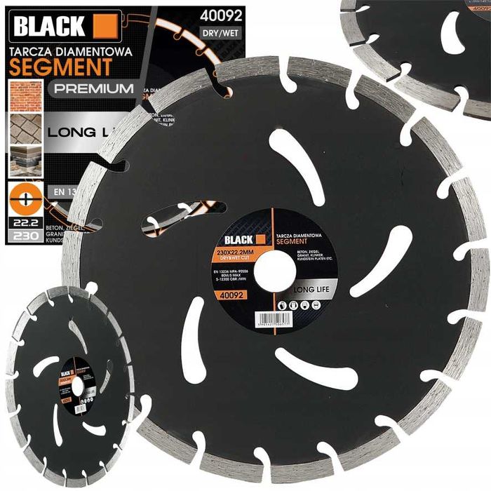 Tarcza diamentowa segmentowa  do betonu  230mm x 22,2