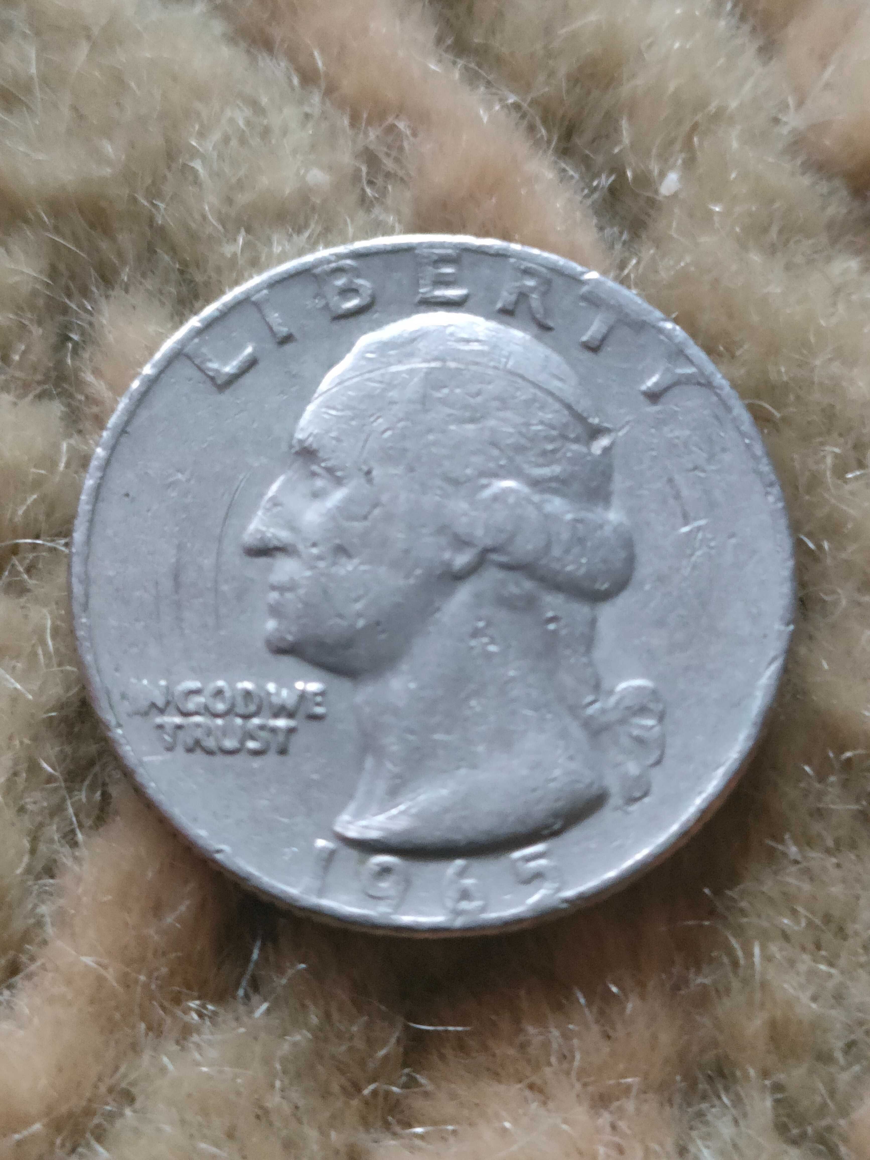 moeda quarter dollar 1965 rara