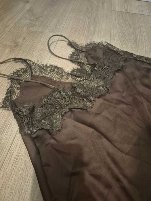 Halka koszula nocna czekoladowa nowa z metkami rozmiar uniwersalny