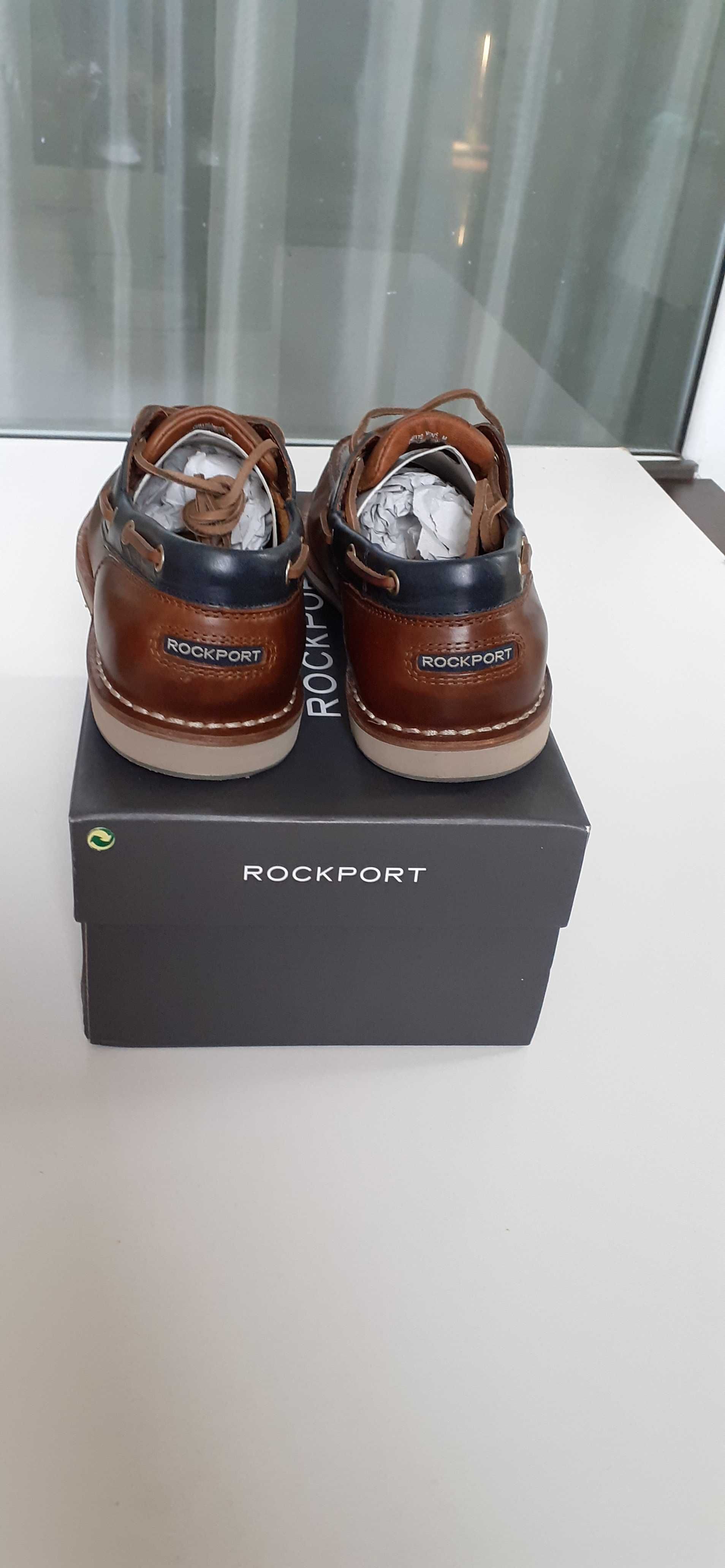 Новые мужские туфли ROCKPORT размер 8 (42) коричневые