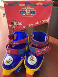 Patins em linha Mickey Kids e decathon Novos