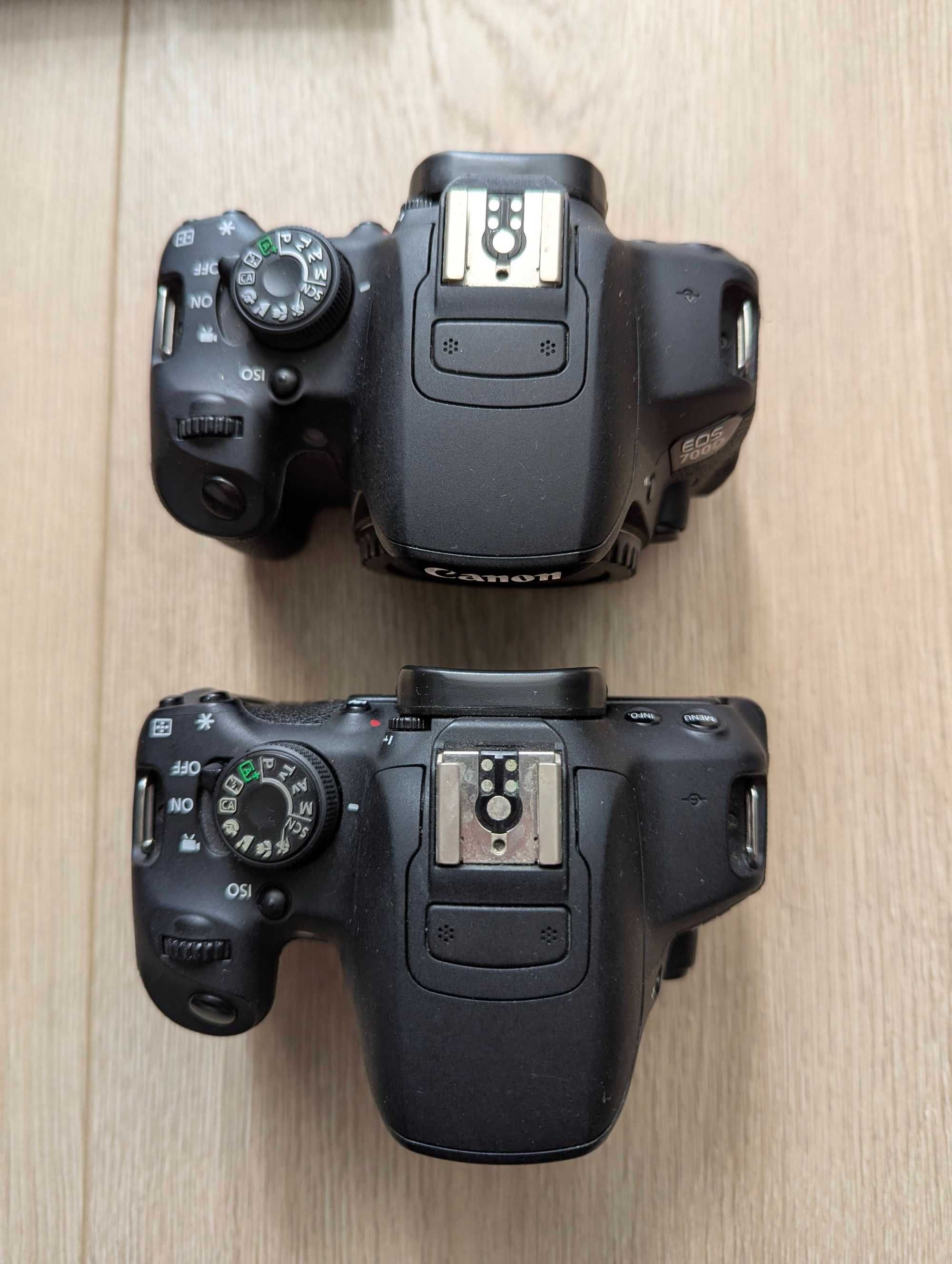 Canon EOS 700D (2шт.) + 3 обʼєктива (EF-S 55-250, EF‑S 18‑55, EF 50)