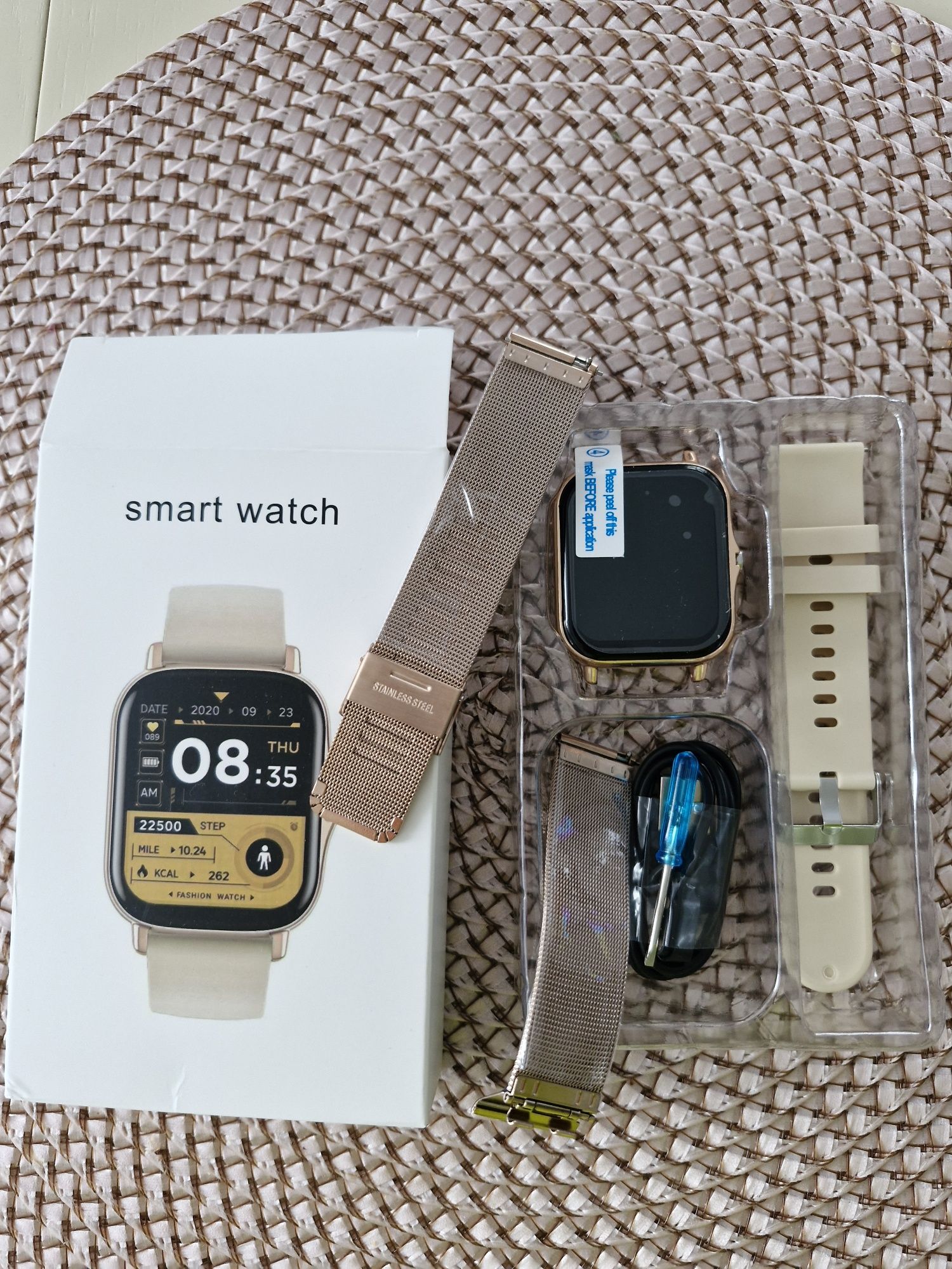 Nowy zegarek smart watch 2 bransoletki
