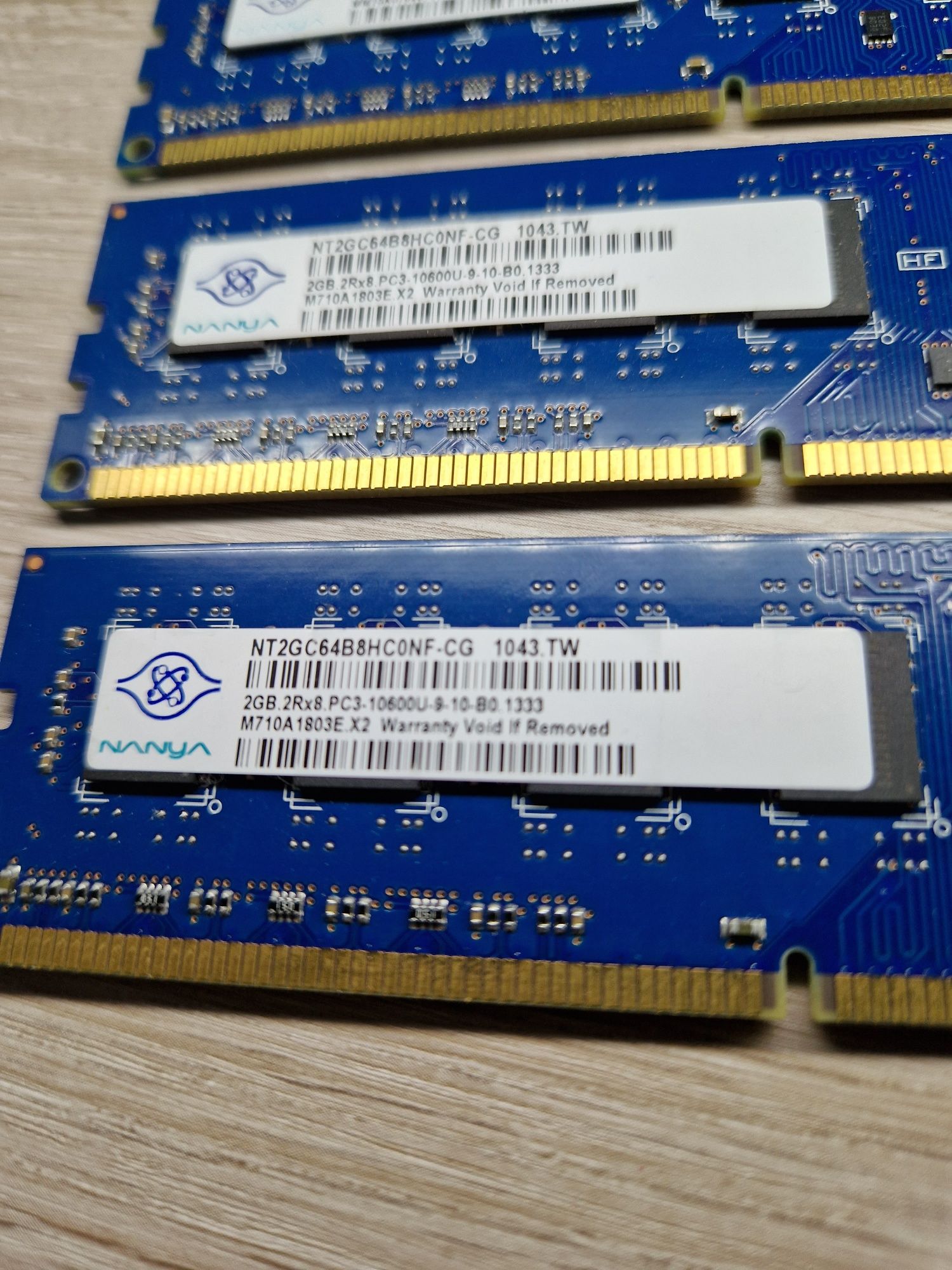 Оперативна пам'ять DDR3 2gb 4шт.