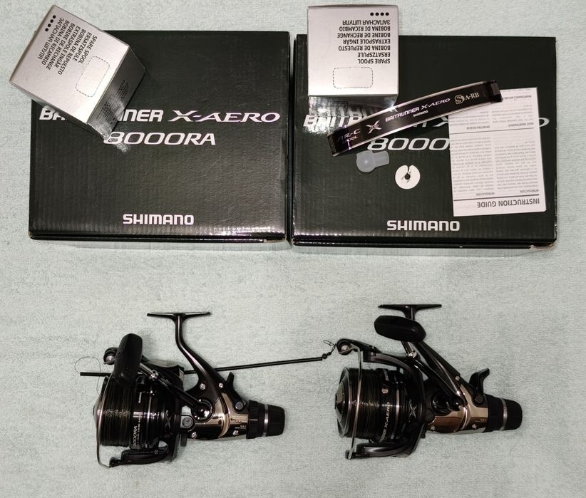2 x NOWE Kołowrotek Shimano Baitrunner X-Aero 8000 RA