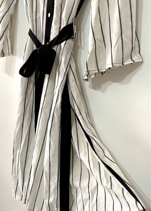 Vestido comprido com riscas (Stévia, tamanho 42)