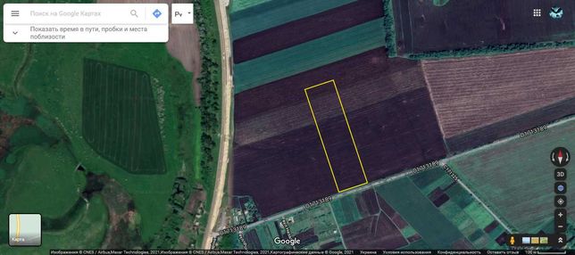 Продам земельну ділянку (пай) 3,46 га в 5 км від м. Лубни