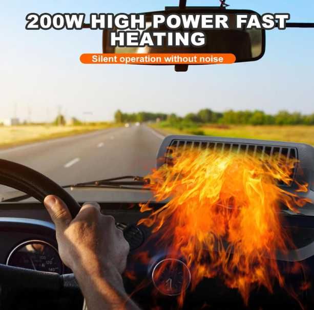 Nagrzewnica przenośny grzejnik 12V 200W obrót 360stopni