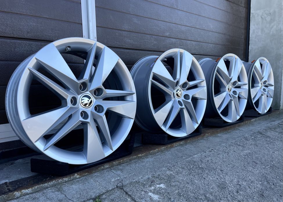4x felgi aluminiowe 5x112 r17 et41 6,5J Alufelgi Skoda 17” Czujniki