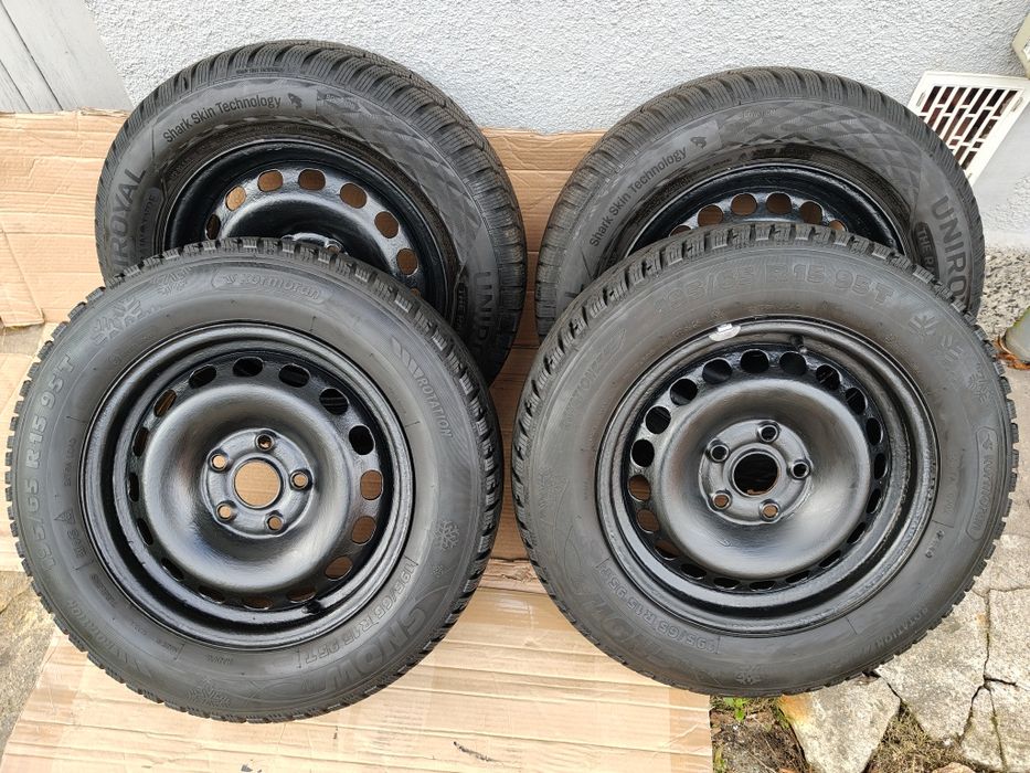 Koła z oponami zimowymi 7,2 mm  195 / 65 R 15 VW, Seat, Audi, Sko