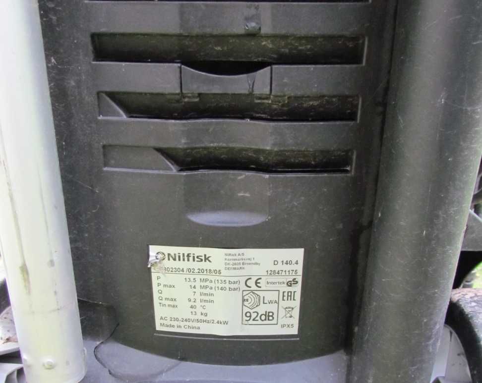 Myjka ciśnieniowa karcher Nilfisk D140.4 INDUKCYJNA części