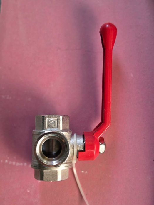 Кран кульовий триходовий T-подібний 3/4"