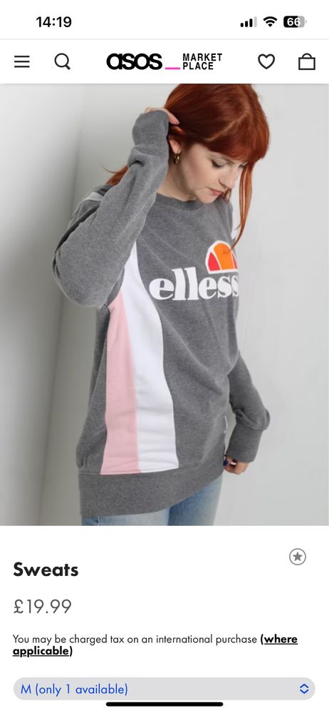 Ellesse кофта худи толстовка свитшот