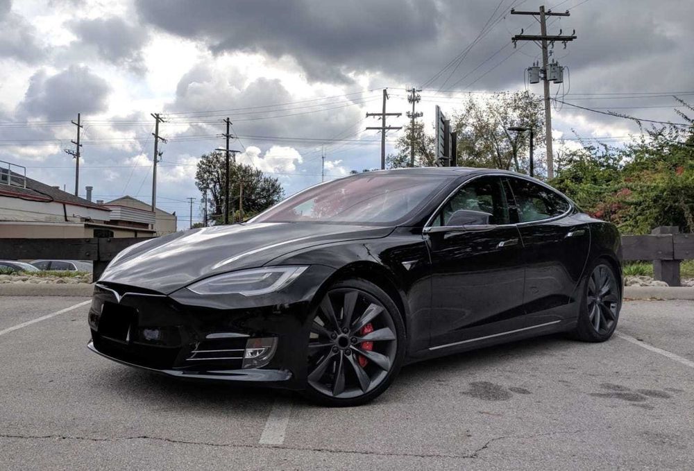 Grafitowe szare felgi R21 5x120 Tesla Model S 8,5J ET40