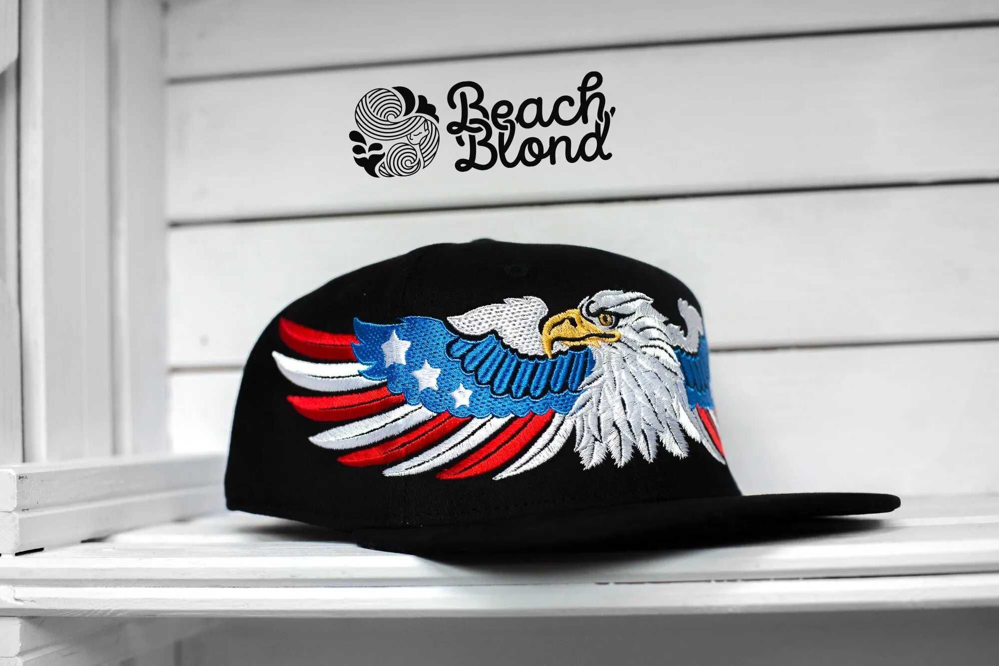 Czapka z daszkiem snapback BeachBlond orzeł usa premium bawełna 100%