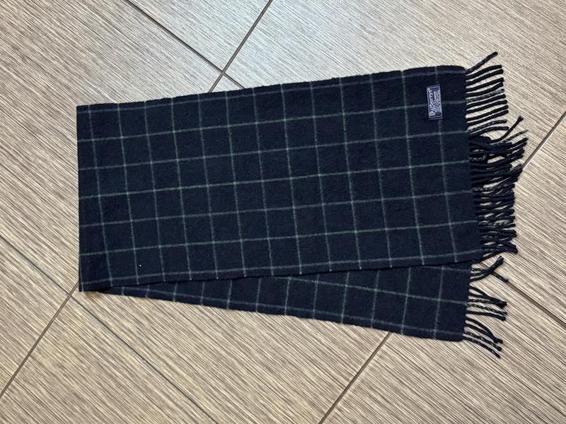 Теплий вінтажний шарф з натурального кашеміру Burberrys, оригінал