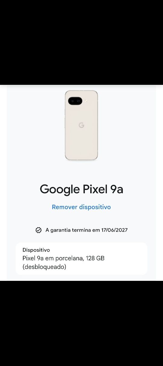 Google Pixel 9a Porcelana