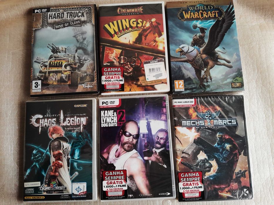 Jogos pc novos selados