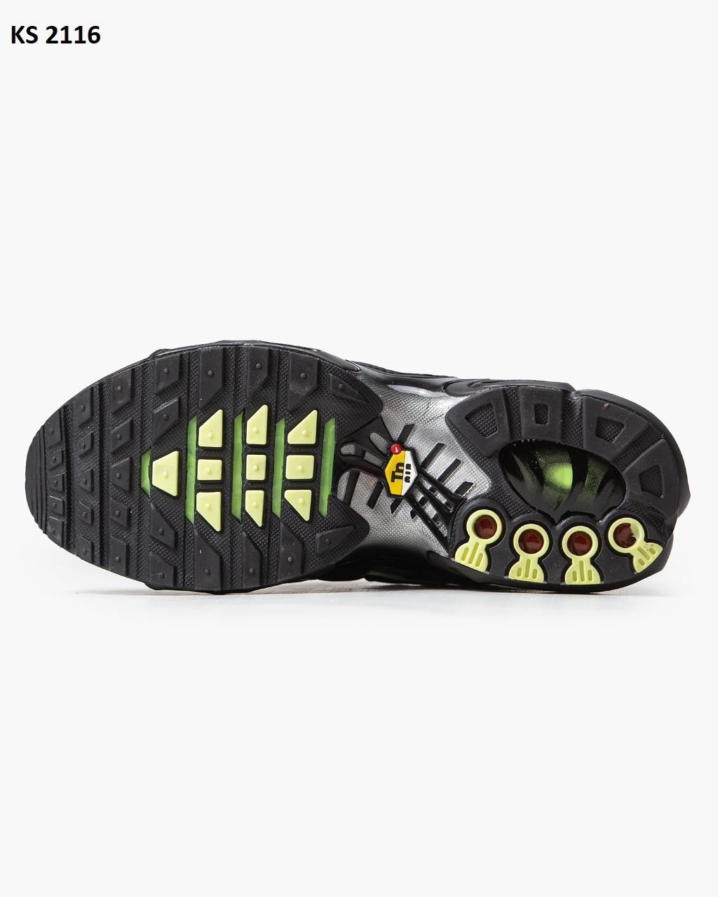 Nike Air Max TN Plus (чорно/зелені)
