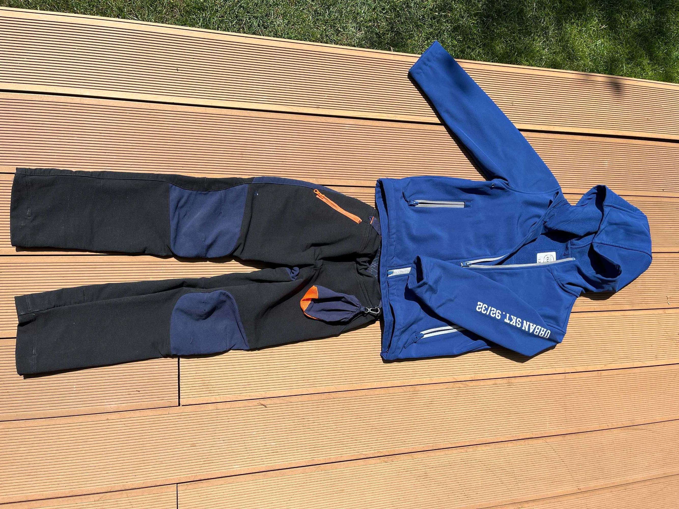 Komplet turystyczny rozmiar 122  softshell, kurtka, spodnie, polar