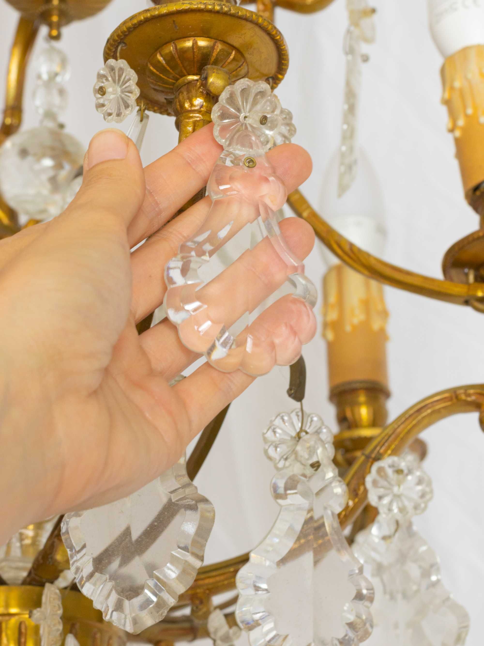 Candeeiro cristal francês Luís XV | século XIX