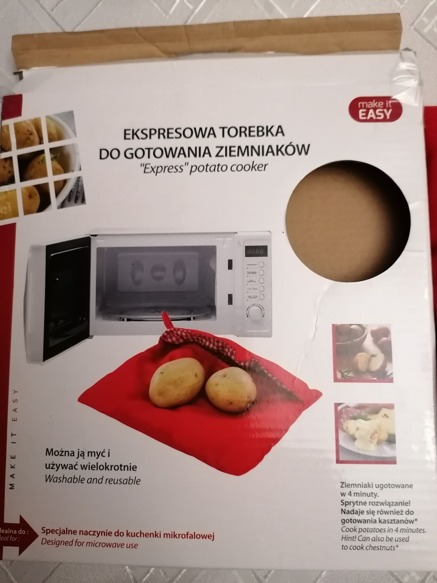 Torebka  do gotowania ziemniaków w mikrofali