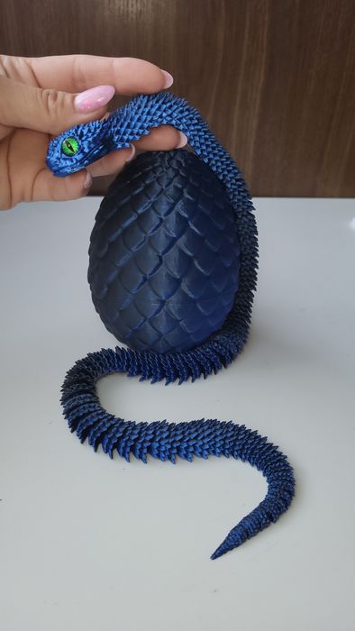 РОЗПРОДАЖ Дракон у яйці змія 3D рухливий подарунок 2025 антистрес хаме