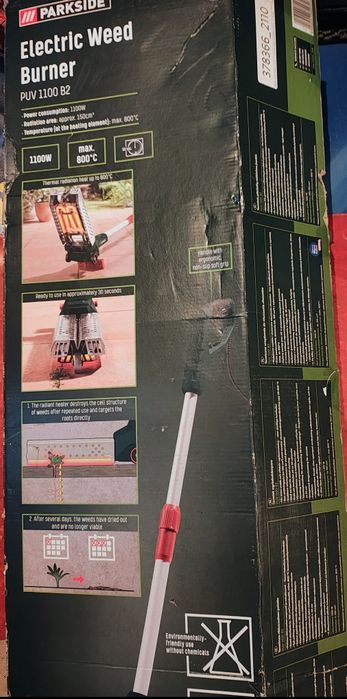 Urządzenie do usuwania chwastów termiczne. Parkside