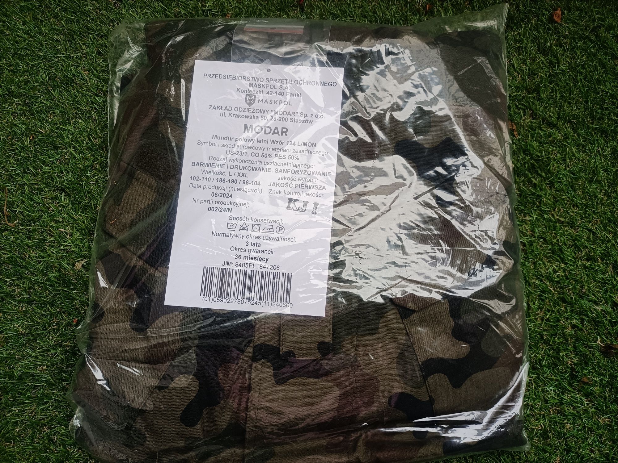 Nowy mundur polowy letni wz 124L/MON, L/XXL