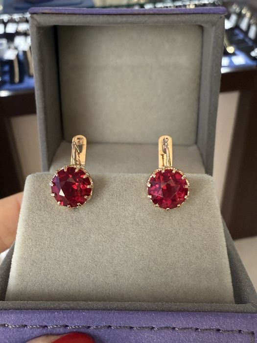 Золотые серьги 583 пробы