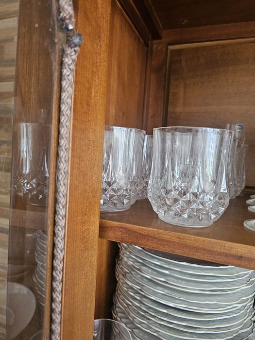 Conjunto de copos de cristal para whisky