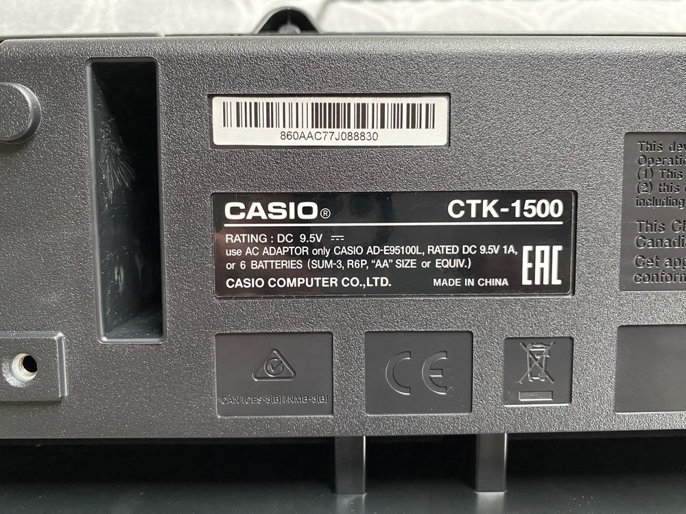 Keyboard pianino casio CTK 1500