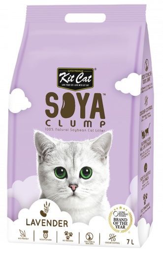 100% Naturalny żwirek sojowy dla kota - Kit Cat SoyaClump Lawenda 7L