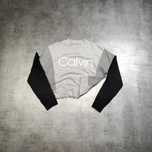 DAMSKA bluza Lekka Bawełna Duże Logo PREMIUM Trzy-Kolor Calvin Klein