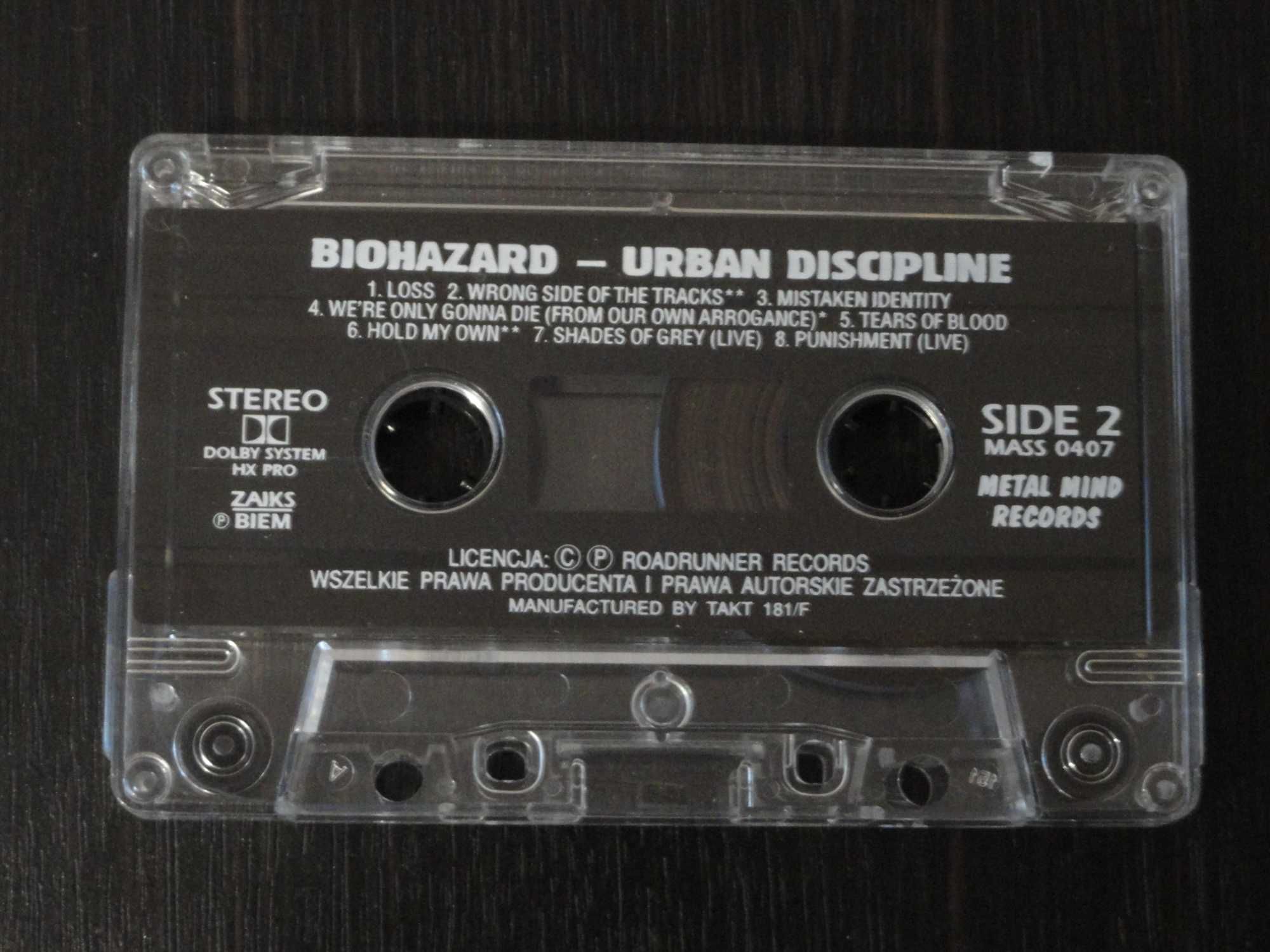 Фирменная кассета  Biohazard – Urban Discipline